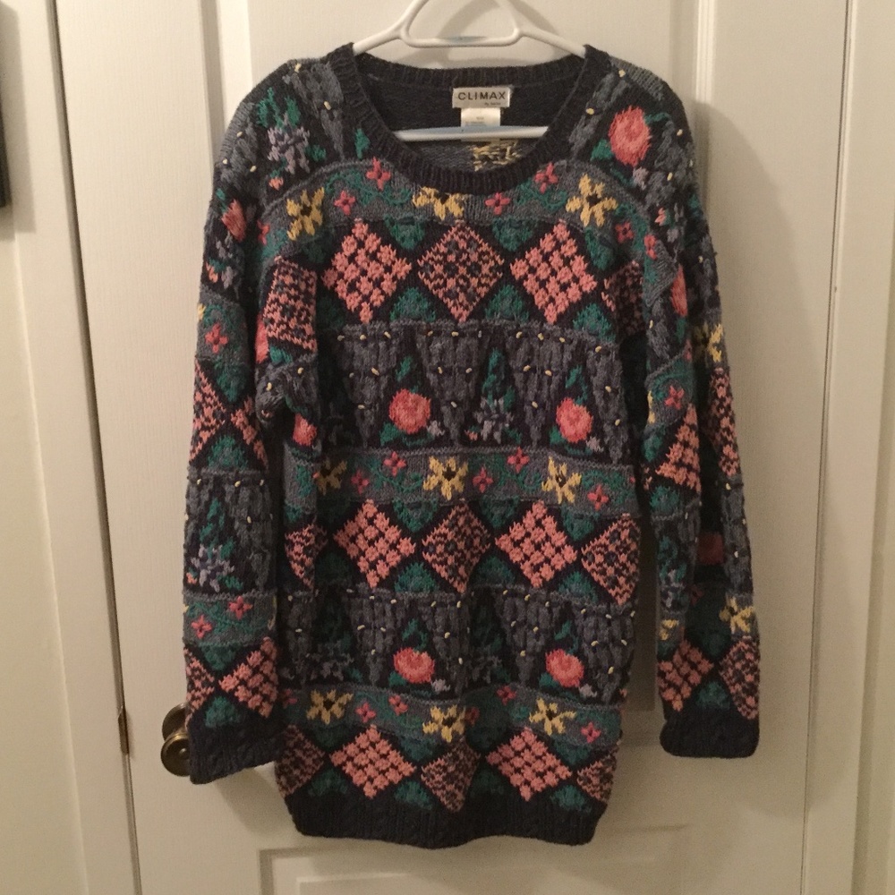 Womens crew neck pullover fashion sweater